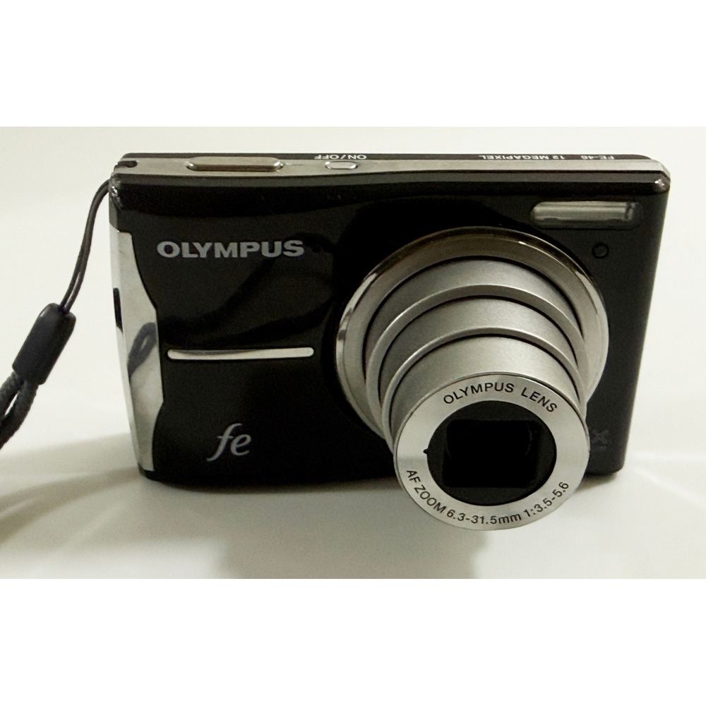 Olympus FE-46 Digital Camera Black 12MP 5x Optical Zoom Point & Shoot